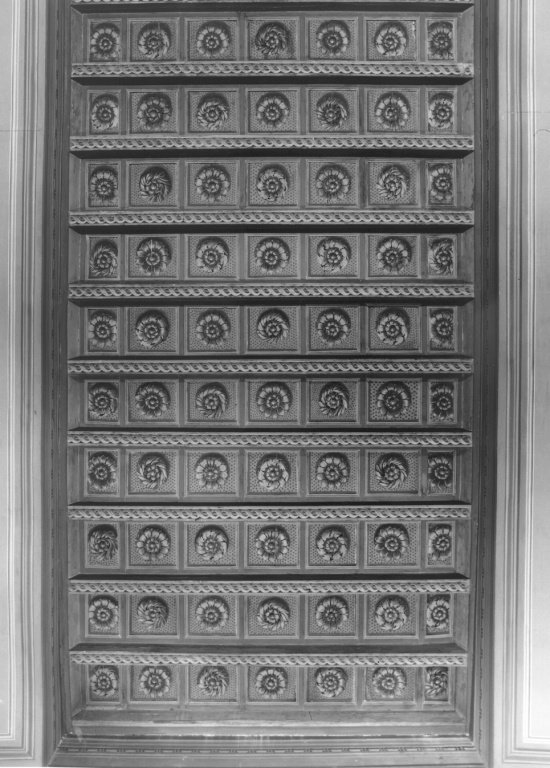 soffitto a cassettoni, complesso decorativo - ambito romano (sec. XVI)